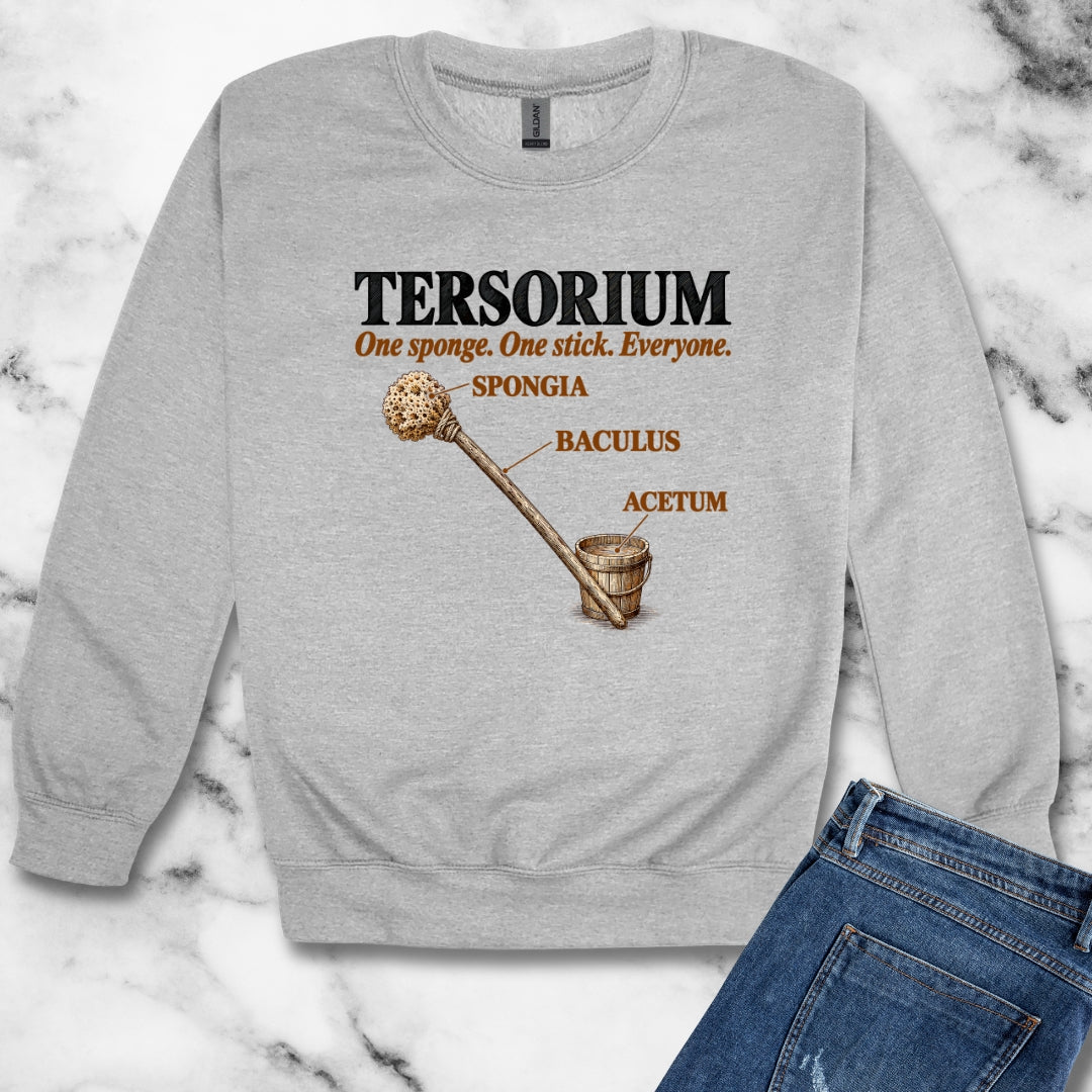 Latrine Sponge Tersorium Unisex Heavy Crewneck Sweatshirt