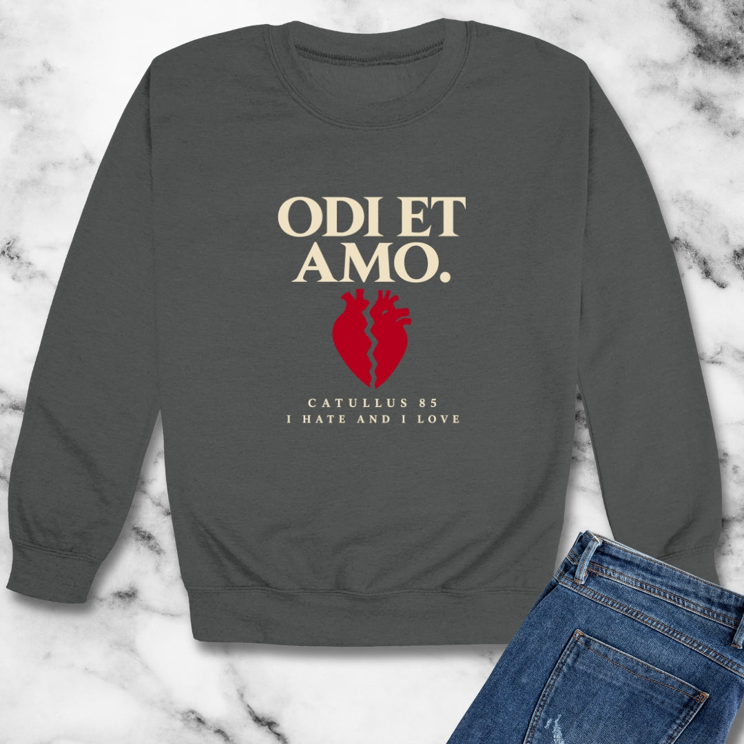 Catullus 85 Odi et Amo Unisex Heavy Crewneck Sweatshirt