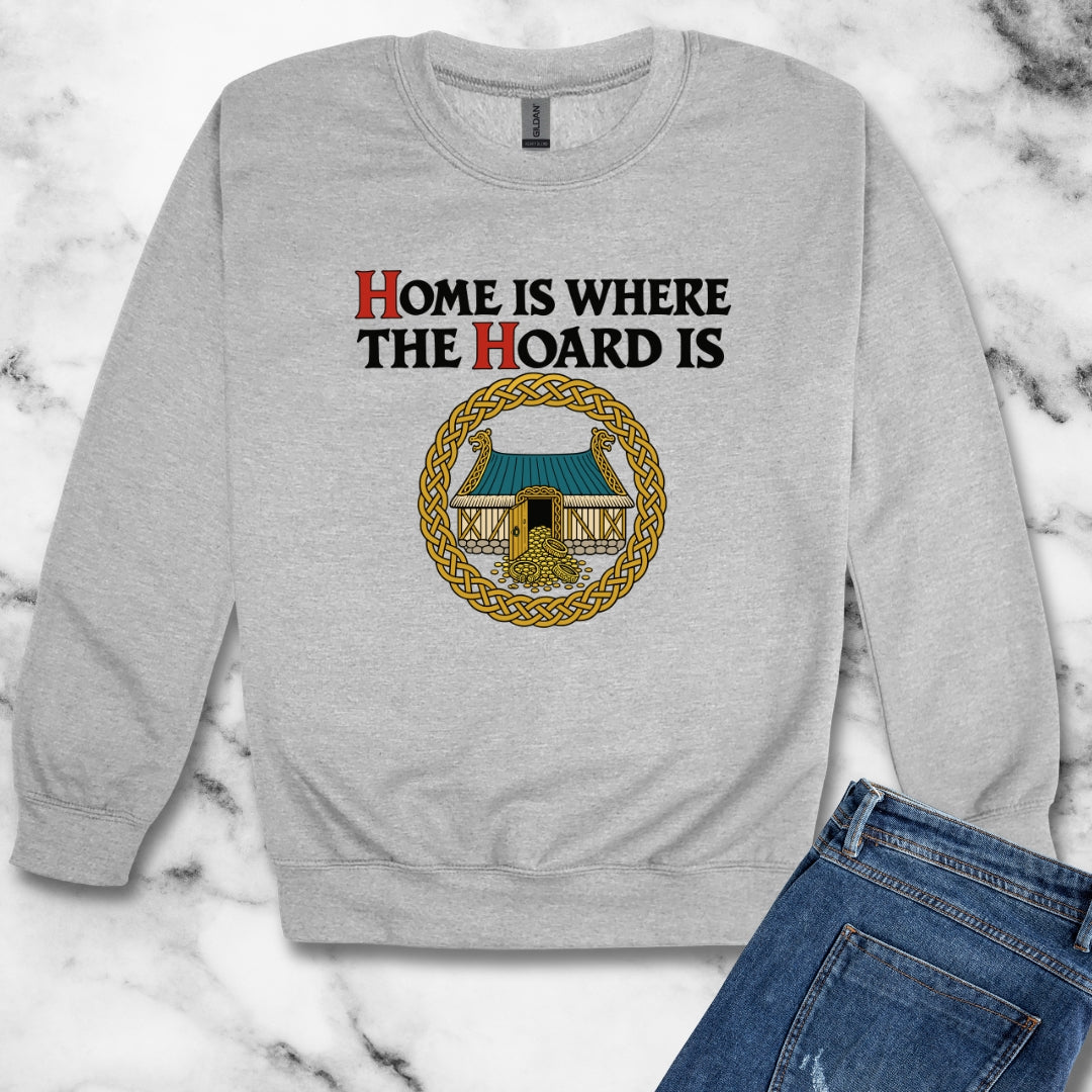 Home Is Where the Hoard Is Unisex Heavy Crewneck Sweatshirt