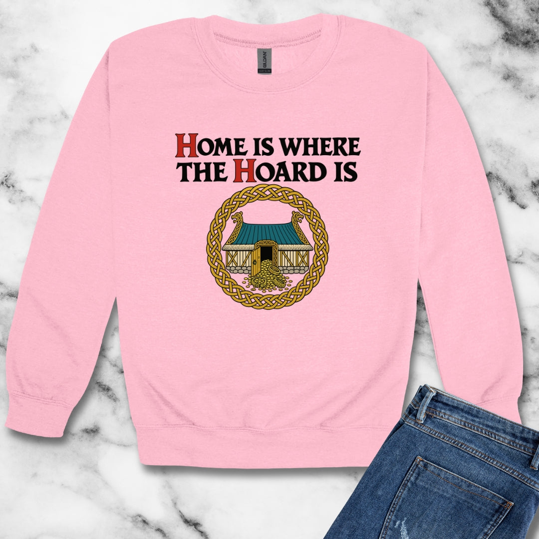 Home Is Where the Hoard Is Unisex Heavy Crewneck Sweatshirt