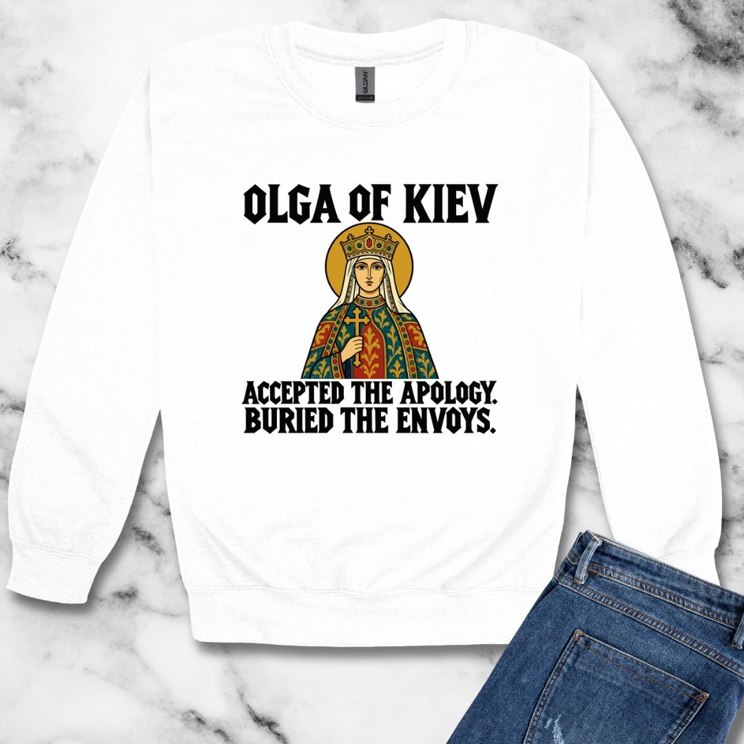 Olga of Kiev Buried the Envoys Unisex Heavy Crewneck Sweatshirt