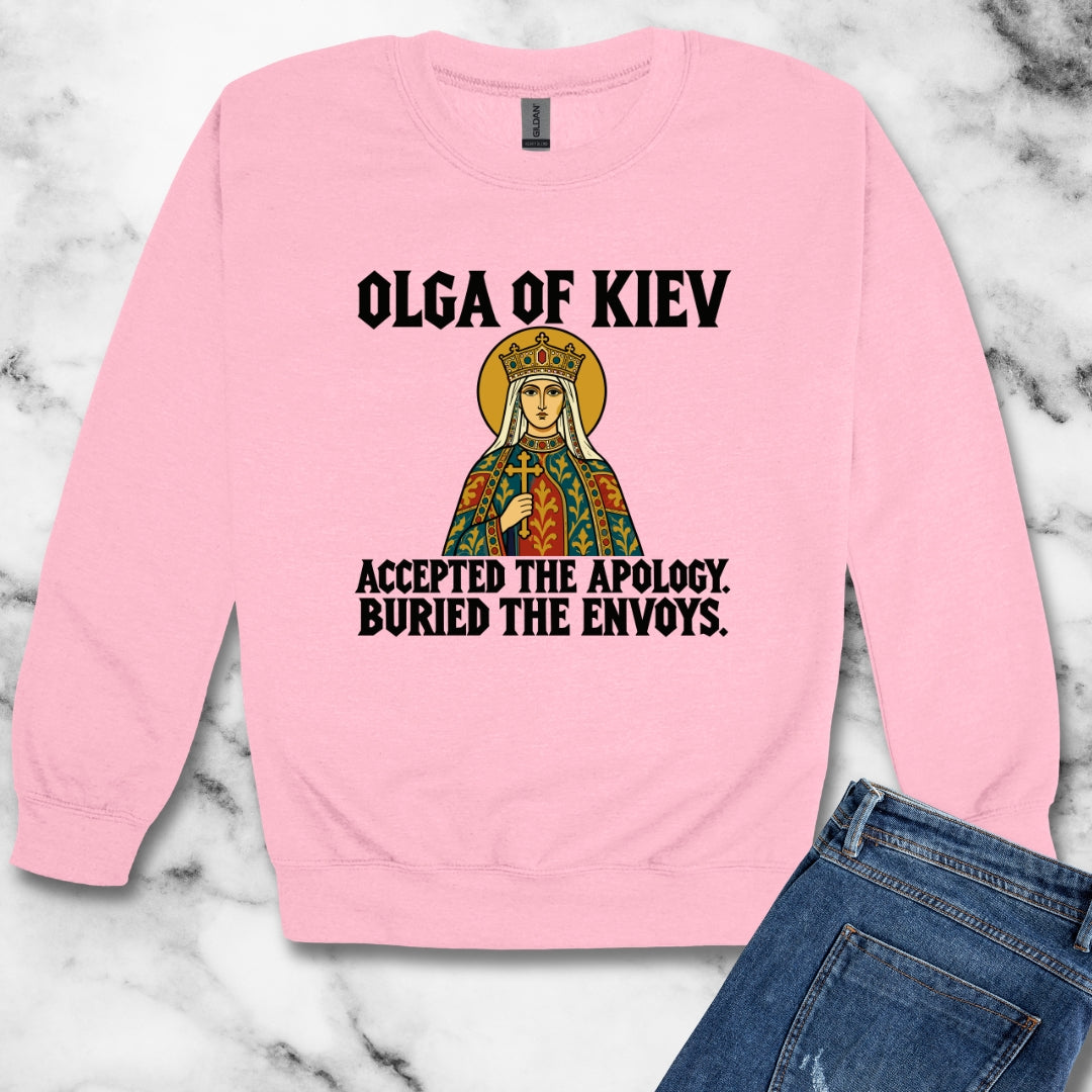 Olga of Kiev Buried the Envoys Unisex Heavy Crewneck Sweatshirt