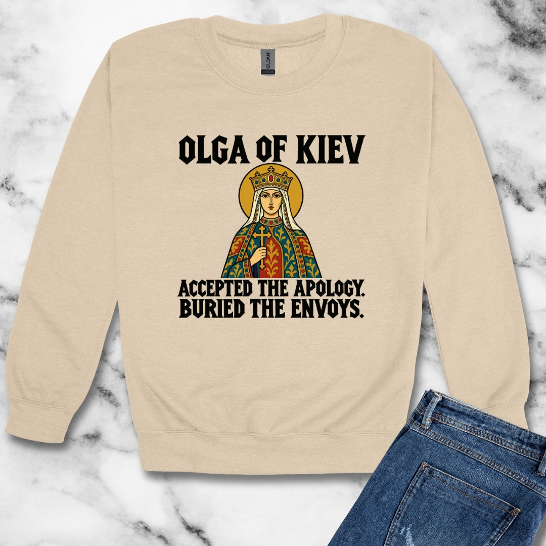 Olga of Kiev Buried the Envoys Unisex Heavy Crewneck Sweatshirt