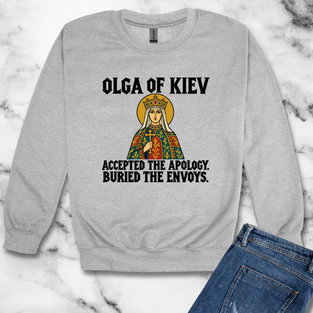 Olga of Kiev Buried the Envoys Unisex Heavy Crewneck Sweatshirt