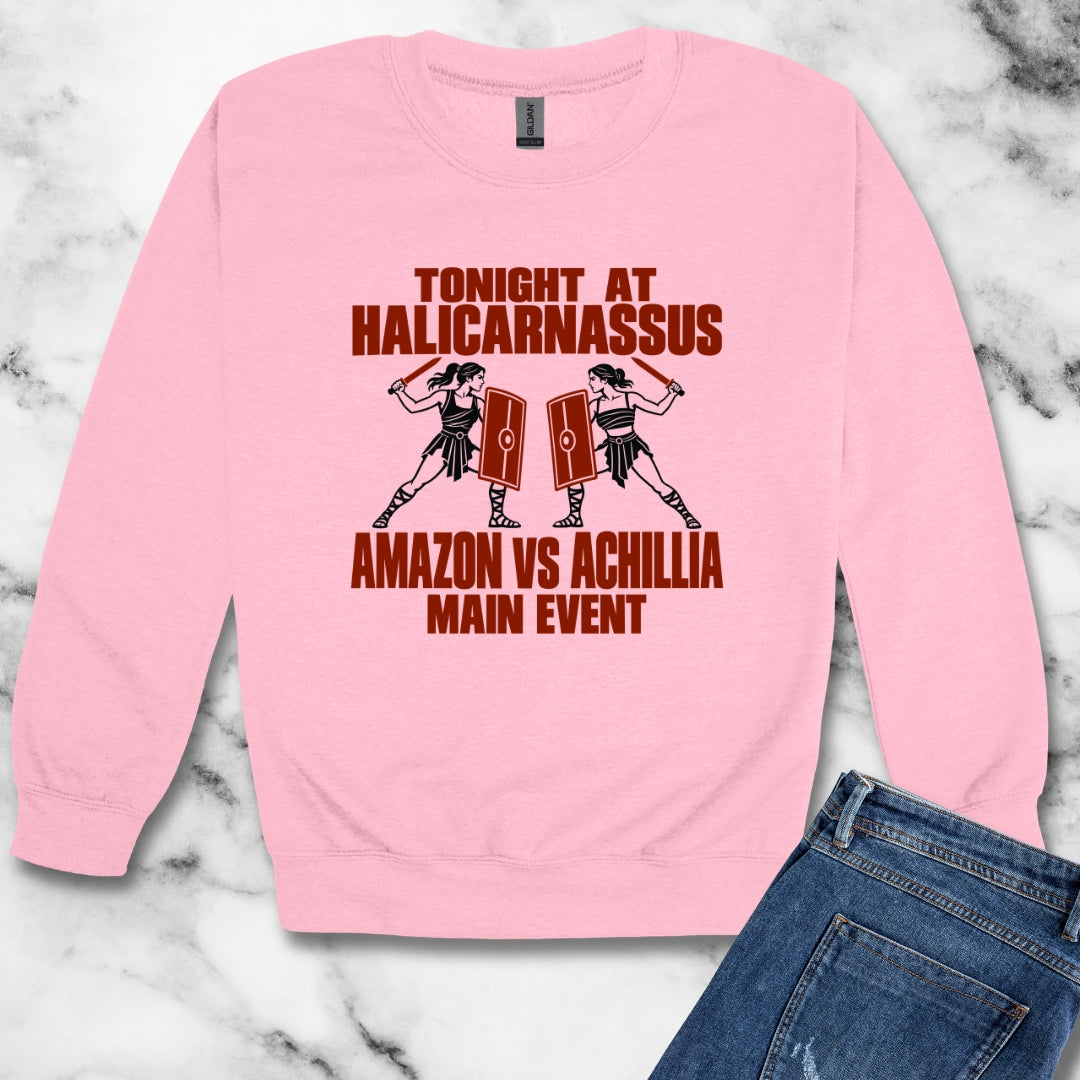 Amazon vs Achillia Main Event Unisex Heavy Crewneck Sweatshirt