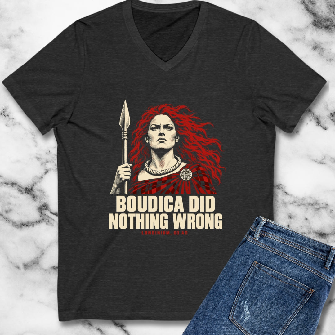 Boudica Did Nothing Wrong Portrait V-Neck