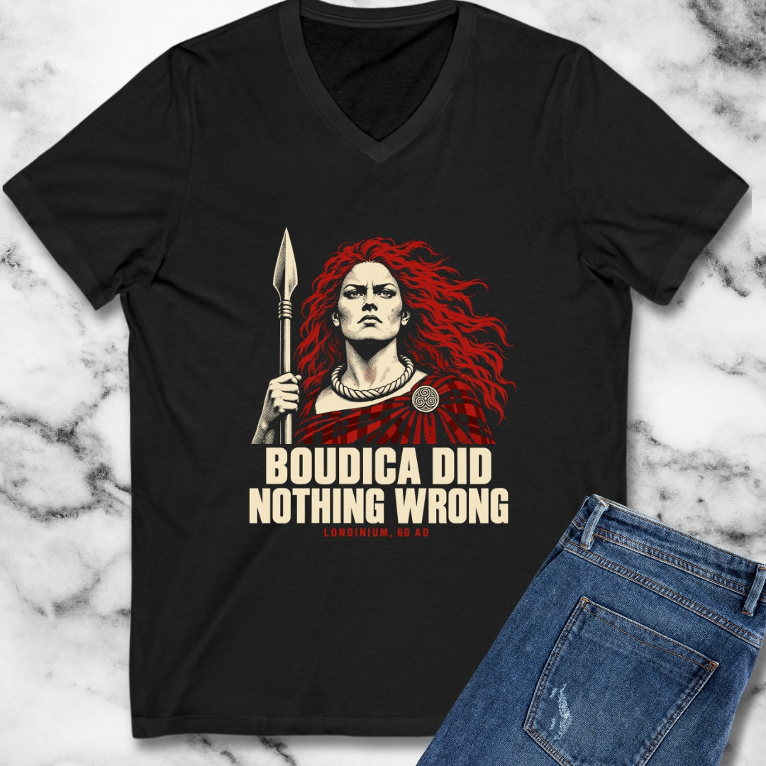 Boudica Did Nothing Wrong Portrait V-Neck