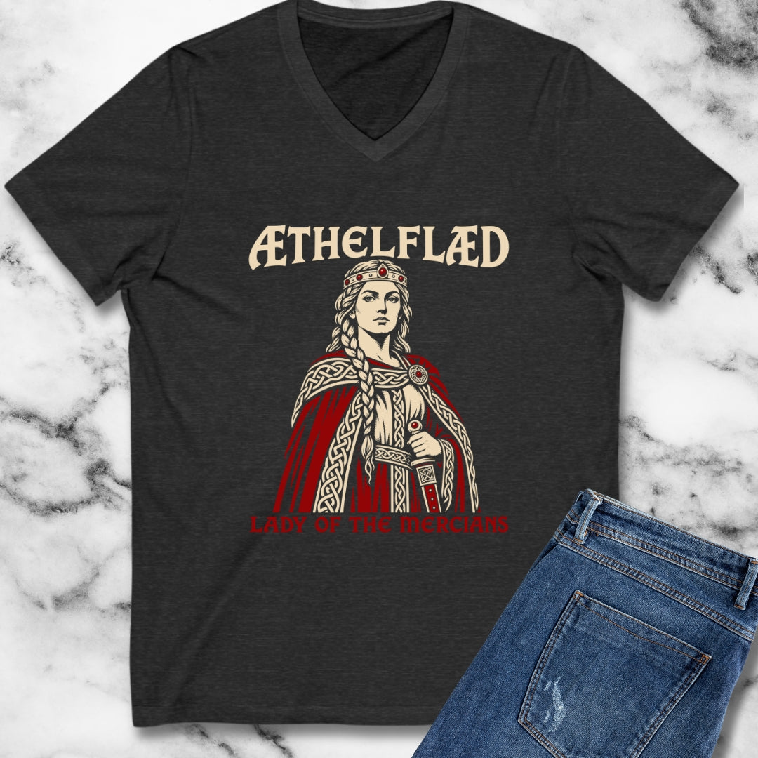Aethelflaed Lady of the Mercians V-Neck