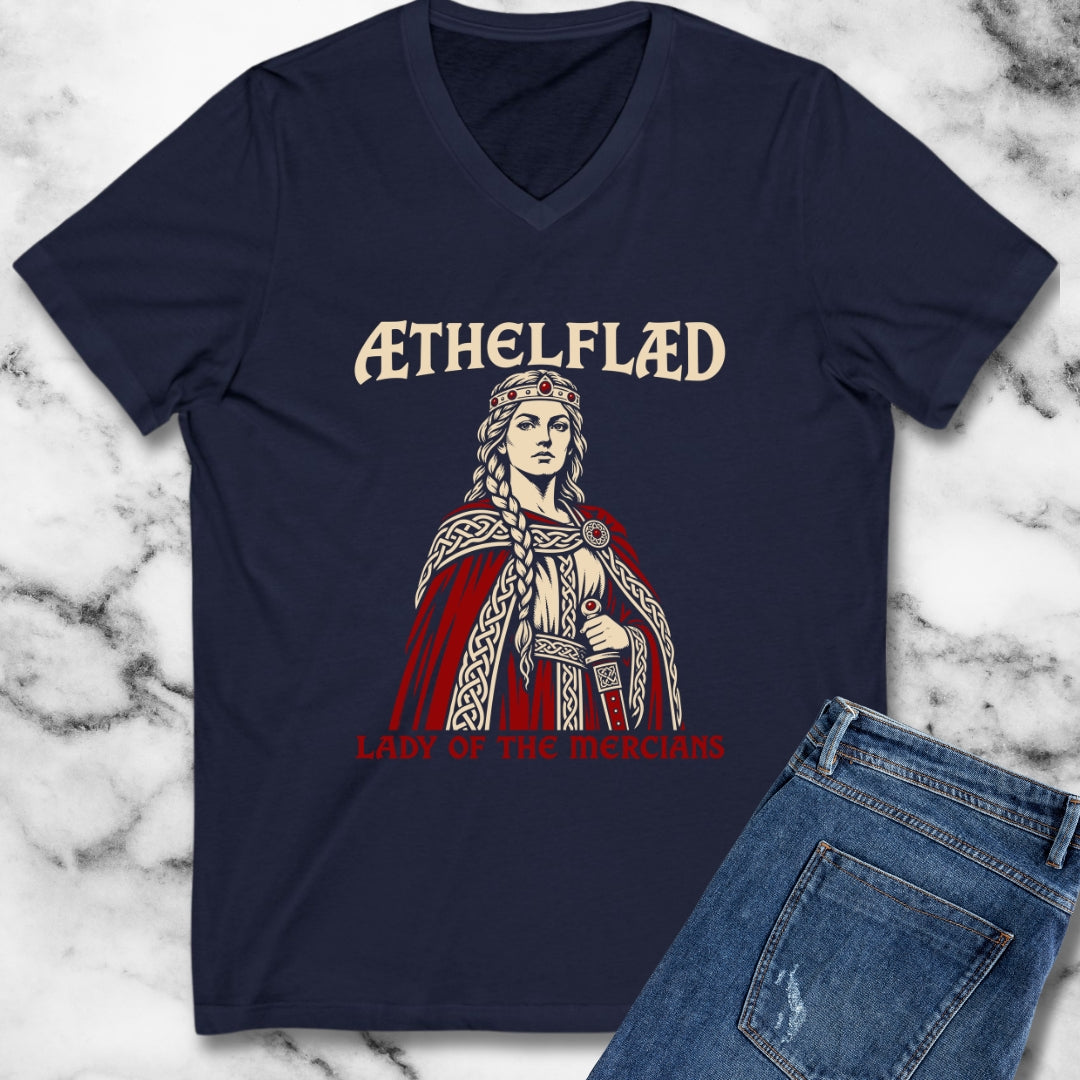 Aethelflaed Lady of the Mercians V-Neck