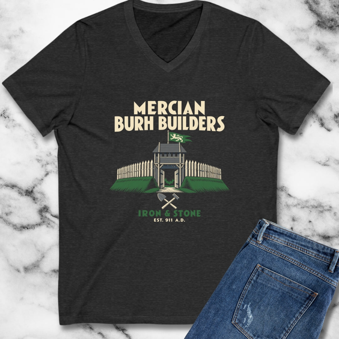 Mercian Burh Builders Iron and Stone V-Neck