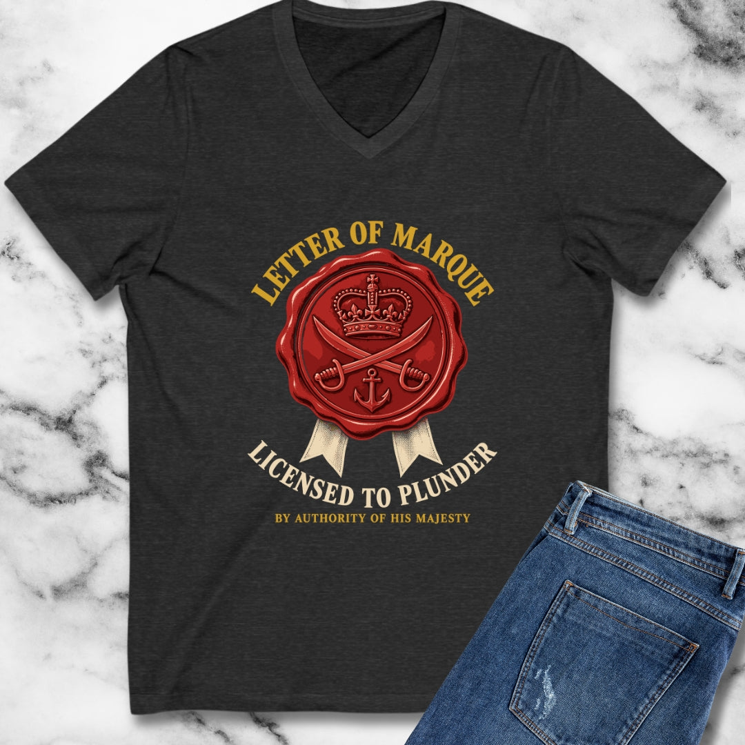 Letter of Marque Licensed to Plunder V-Neck