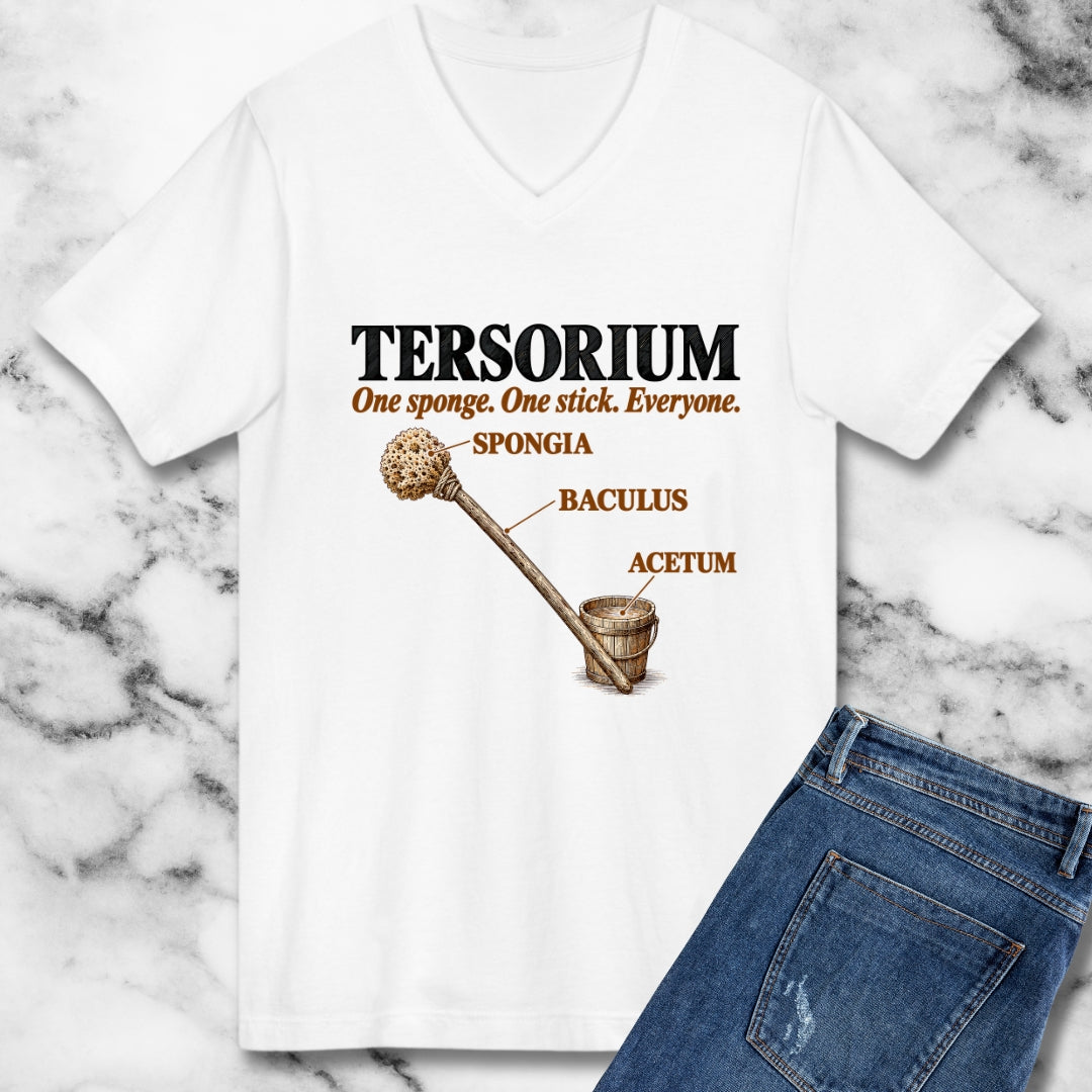 Latrine Sponge Tersorium V-neck