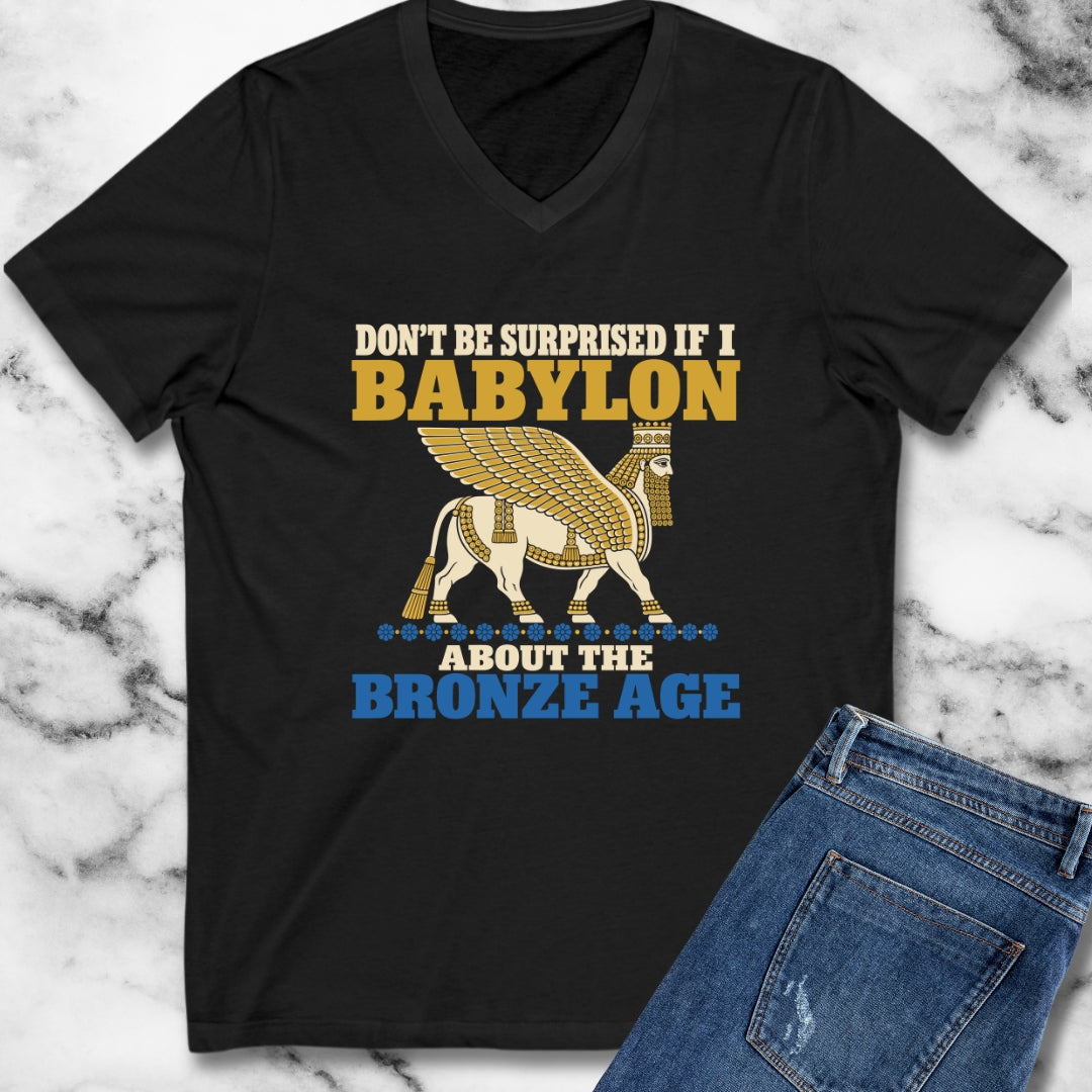 Babylon About the Bronze Age Lamassu V-Neck