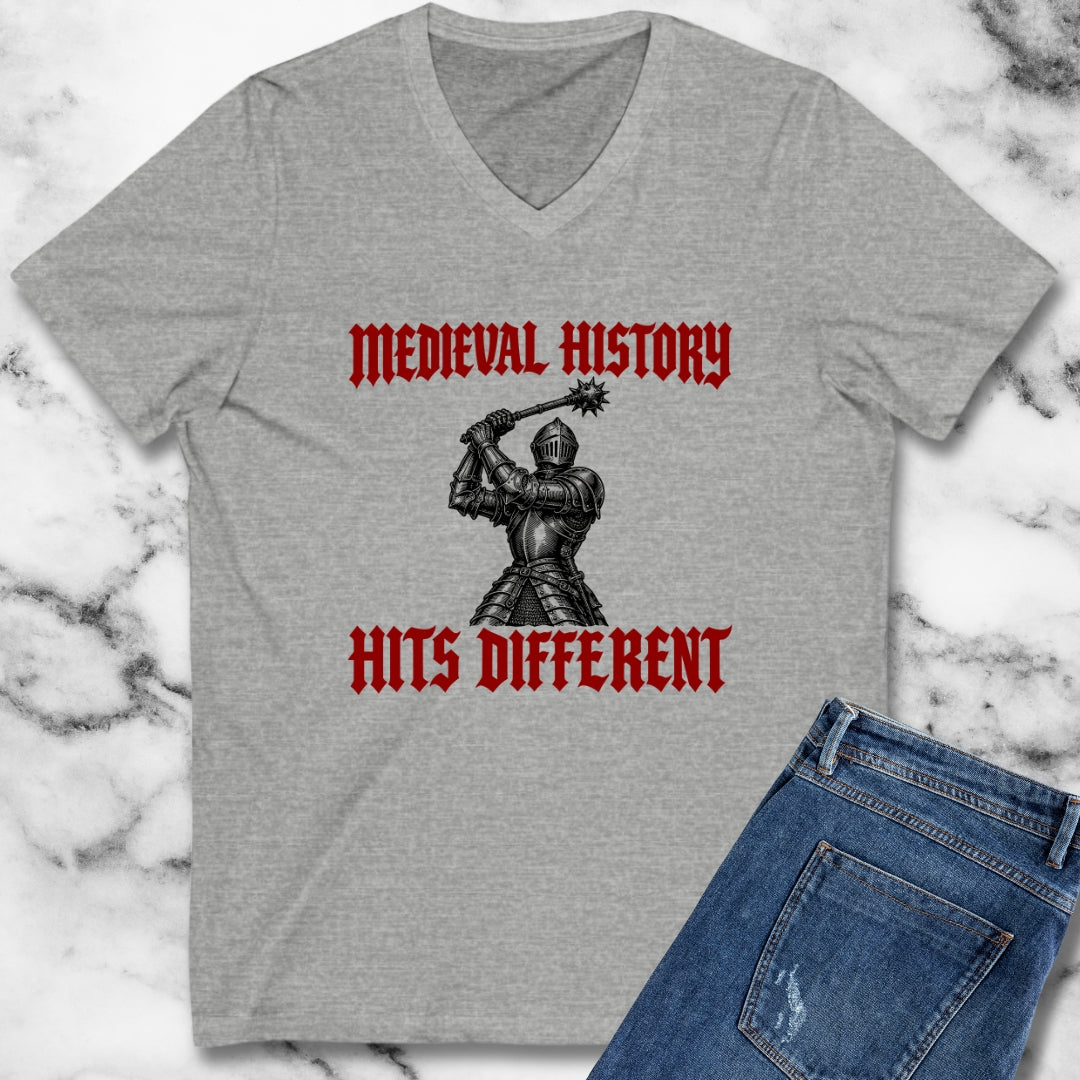 Medieval History Hits Different Knight V-neck