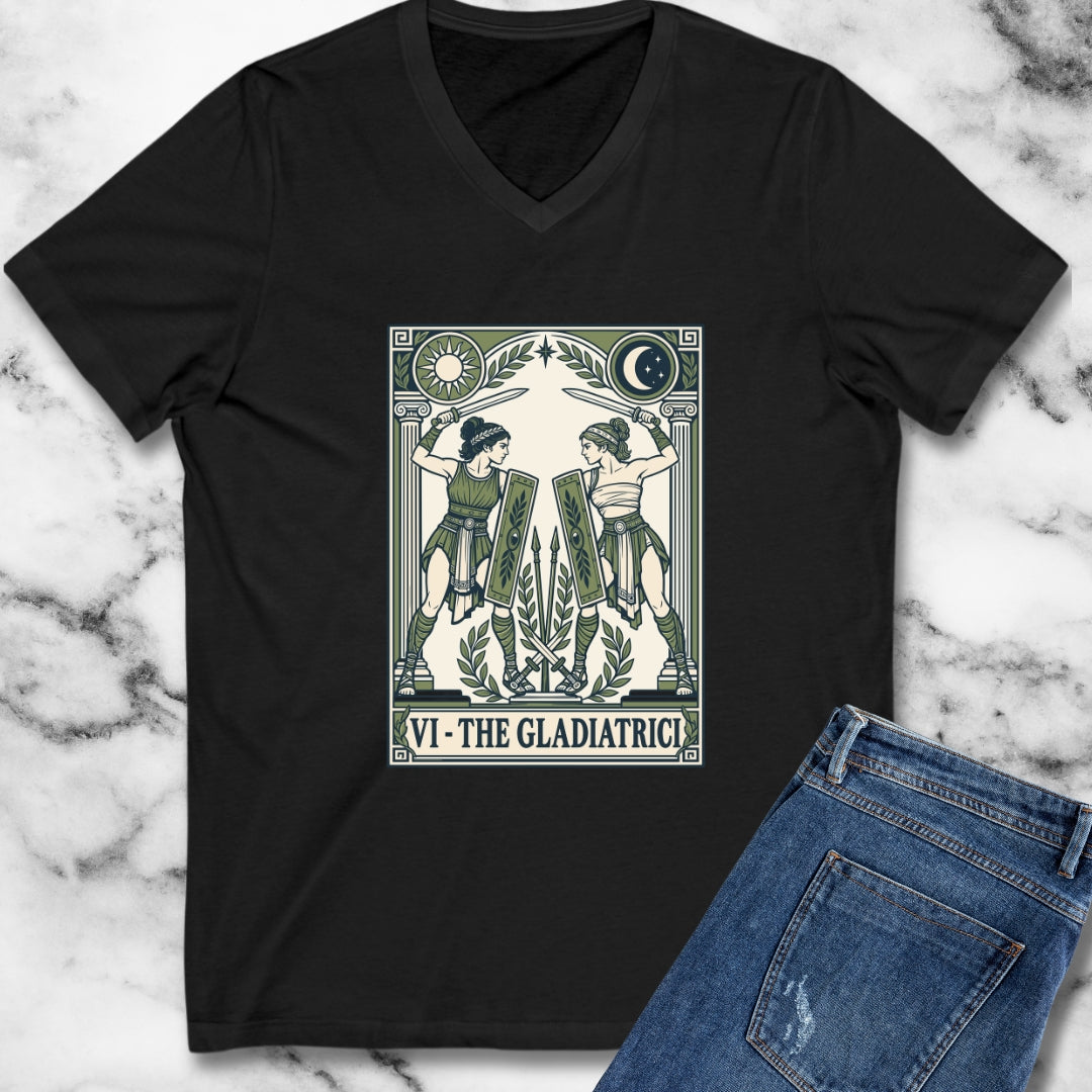 The Gladiatrici Tarot V-Neck