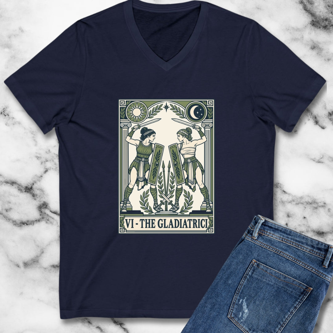 The Gladiatrici Tarot V-Neck