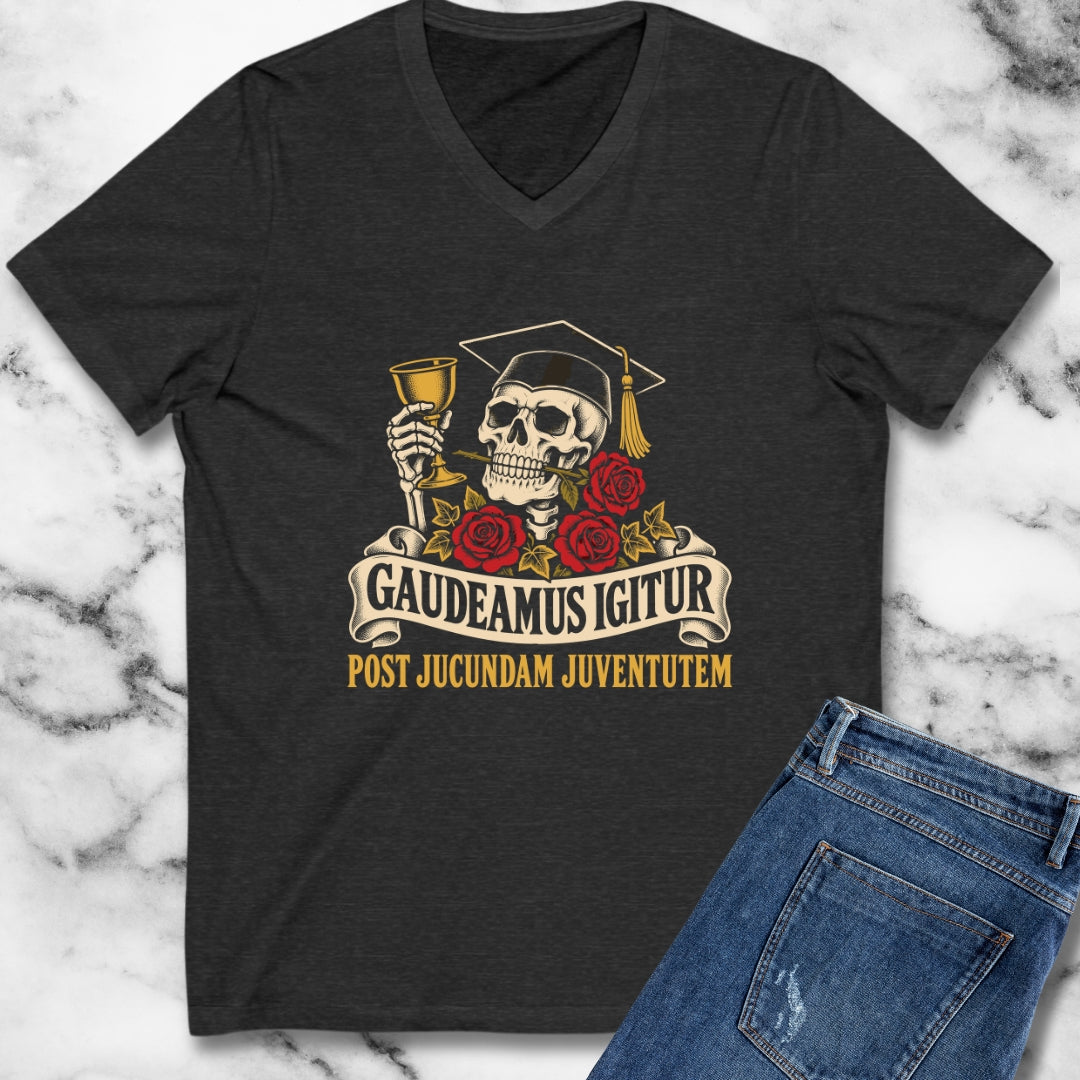 Gaudeamus Igitur Skull V-Neck