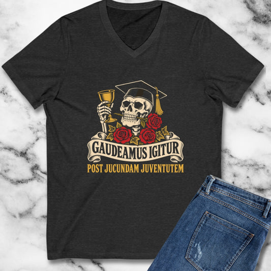 Gaudeamus Igitur Skull V-Neck
