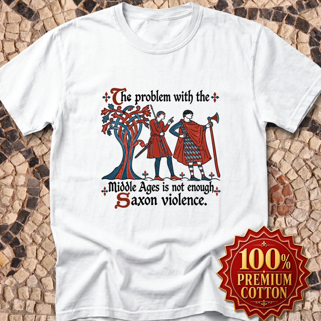 Medieval Manuscript Meme of Saxon Warriors Premium Tee