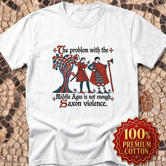 Medieval Manuscript Meme of Saxon Warriors Premium Tee