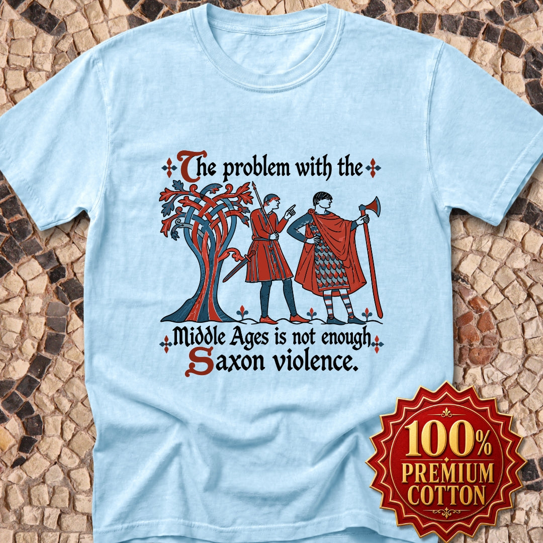Medieval Manuscript Meme of Saxon Warriors Premium Tee