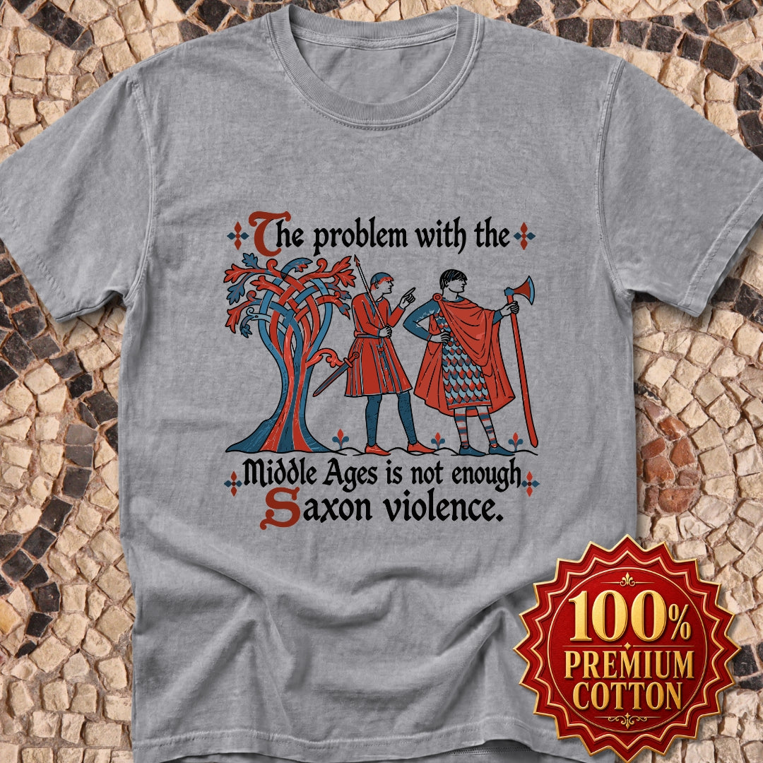 Medieval Manuscript Meme of Saxon Warriors Premium Tee