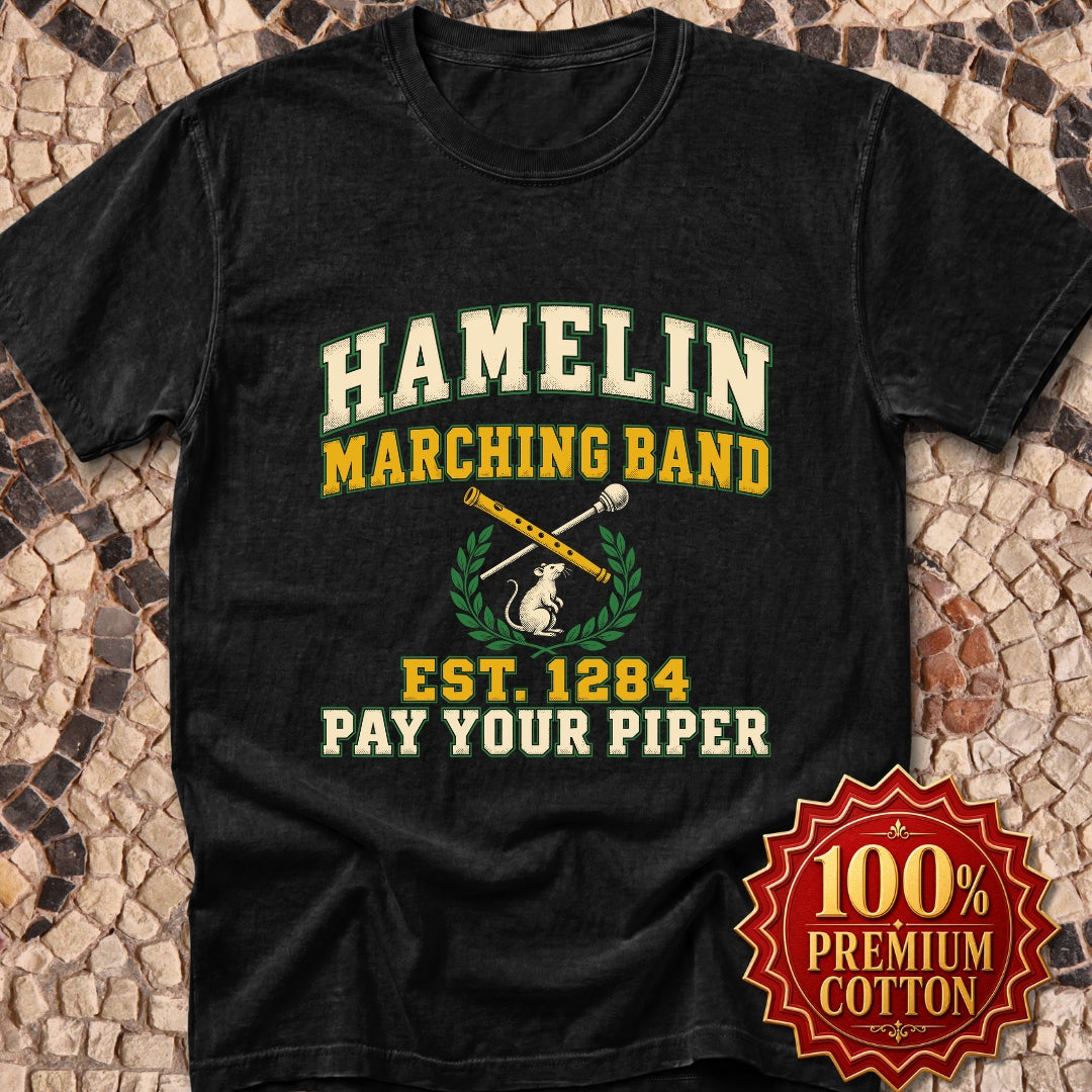 Hamelin Marching Band Pay Your Piper Premium Tee