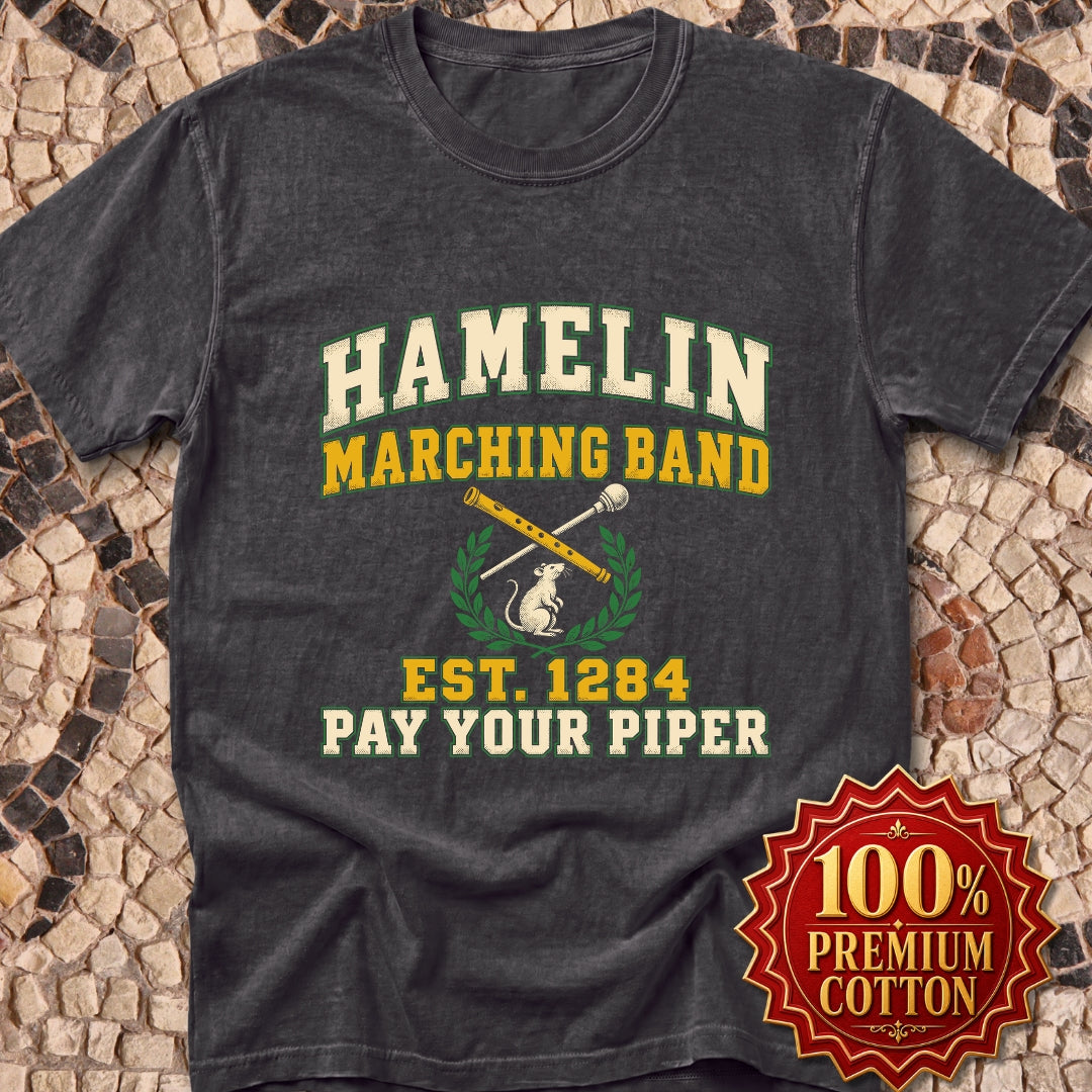 Hamelin Marching Band Pay Your Piper Premium Tee