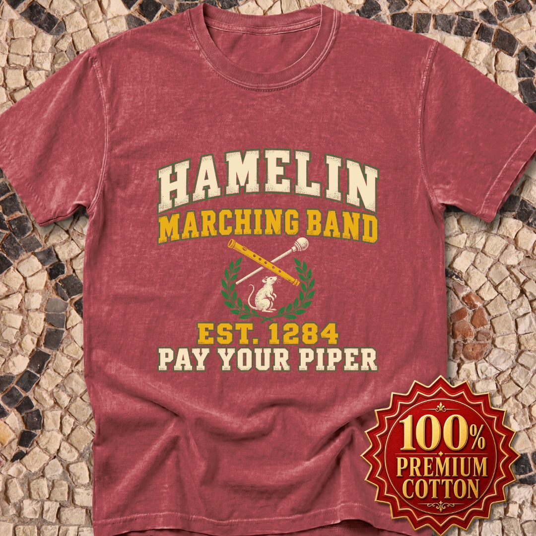 Hamelin Marching Band Pay Your Piper Premium Tee