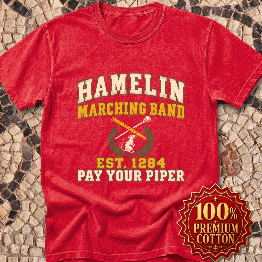 Hamelin Marching Band Pay Your Piper Premium Tee
