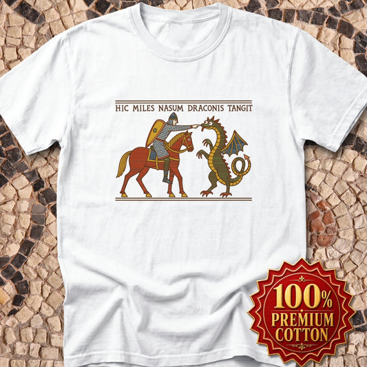 Bayeux Tapestry Knight Boops Dragon Premium Tee