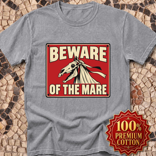 Beware of the Mare Mari Lwyd Premium Tee