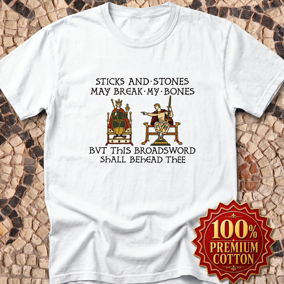 Sticks and Stones Medieval Tapestry Premium Tee