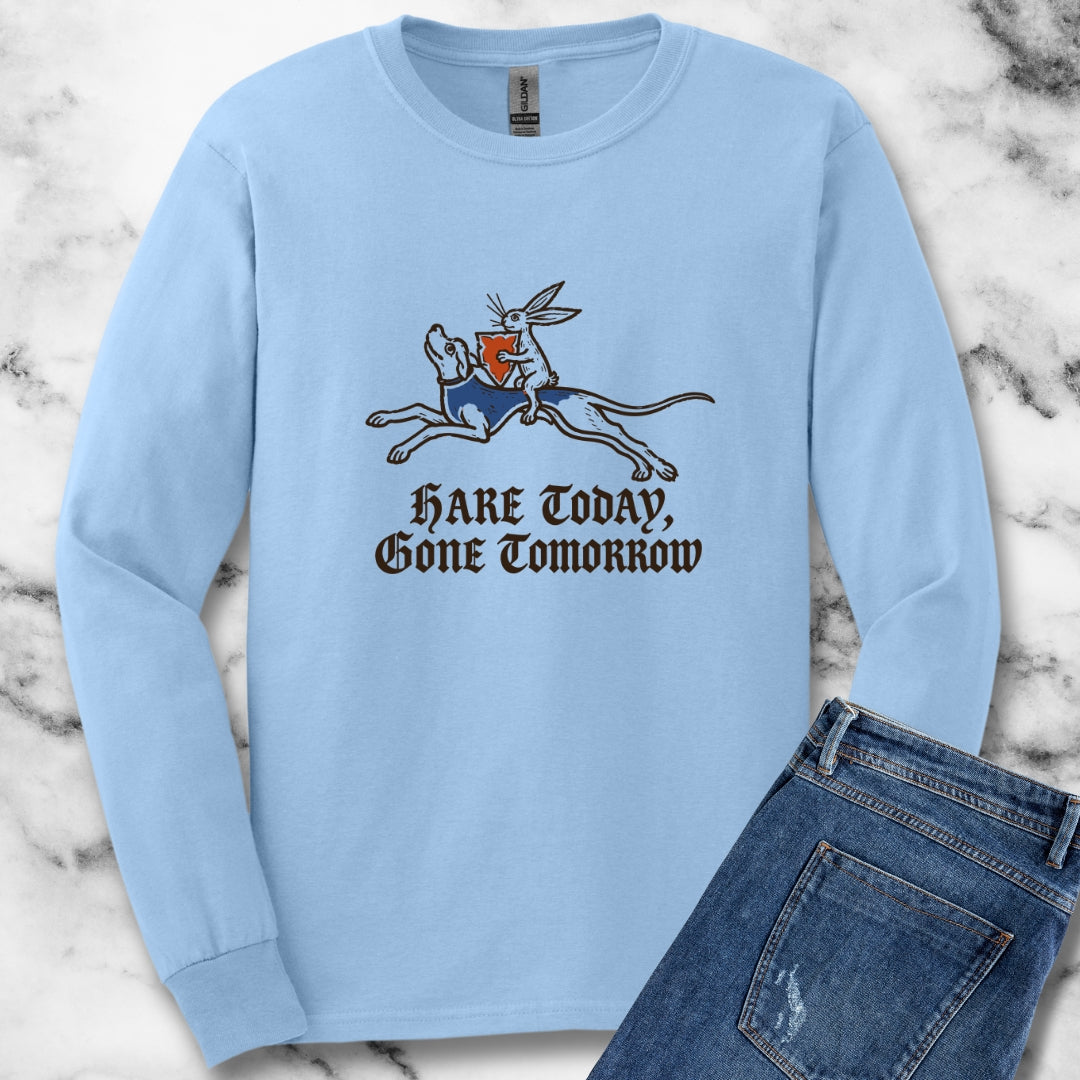 Hare Today, Gone Tomorrow Unisex Long Sleeve Tee