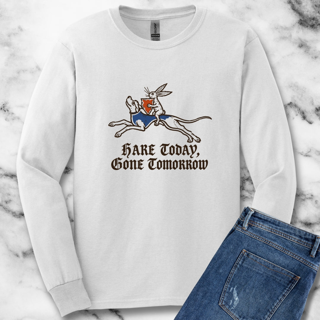 Hare Today, Gone Tomorrow Unisex Long Sleeve Tee