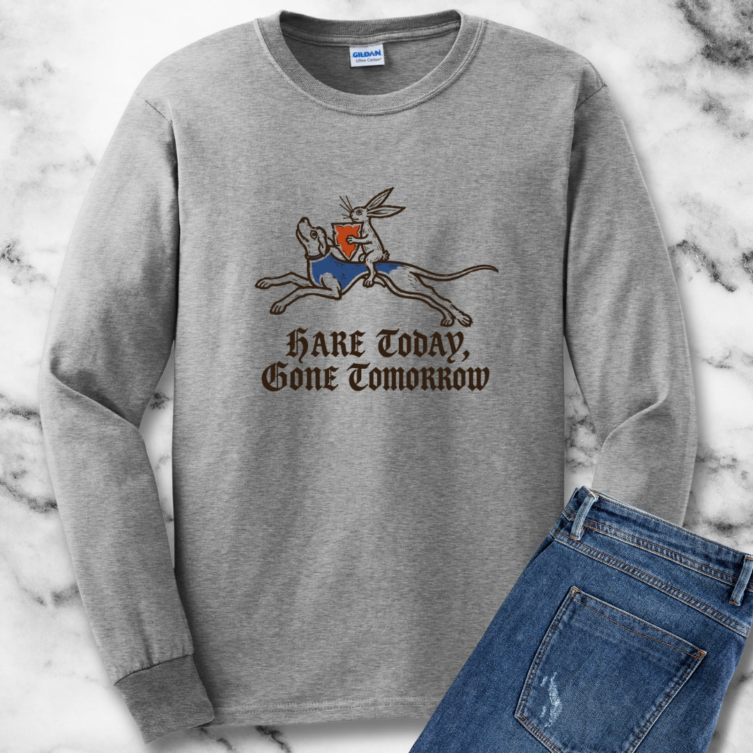 Hare Today, Gone Tomorrow Unisex Long Sleeve Tee