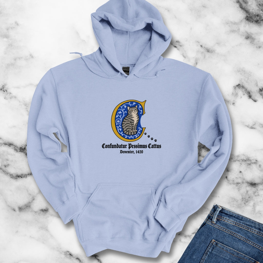 Confundatur Pessimus Cattus Deventer 1420 Hoodie