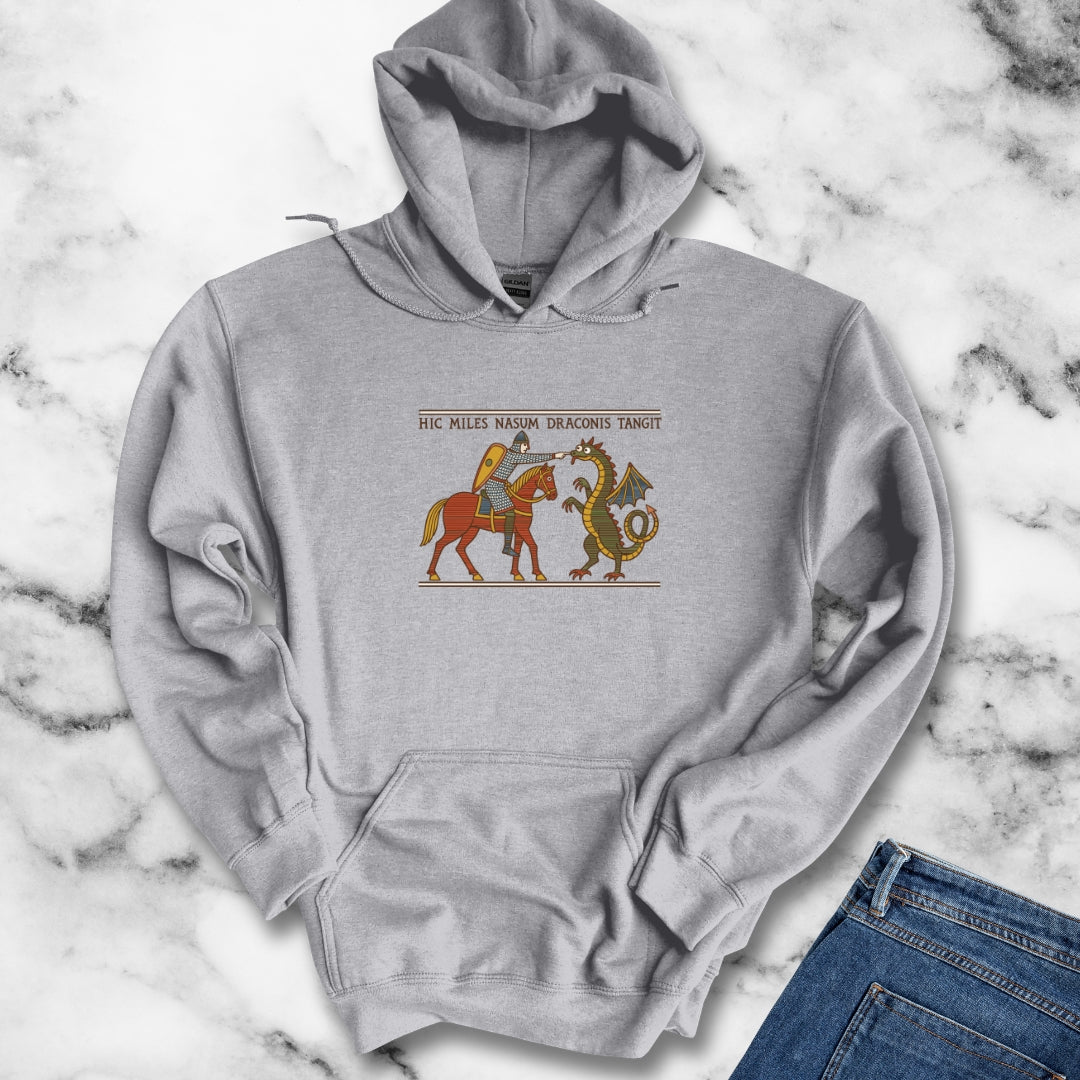 Bayeux Tapestry Knight Boops Dragon Hoodie
