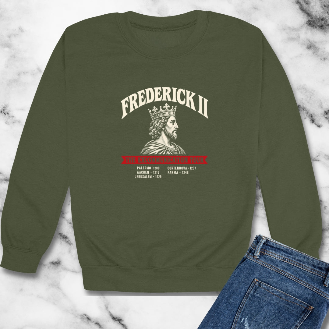 Frederick II The Excommunication Tour Unisex Heavy Crewneck Sweatshirt