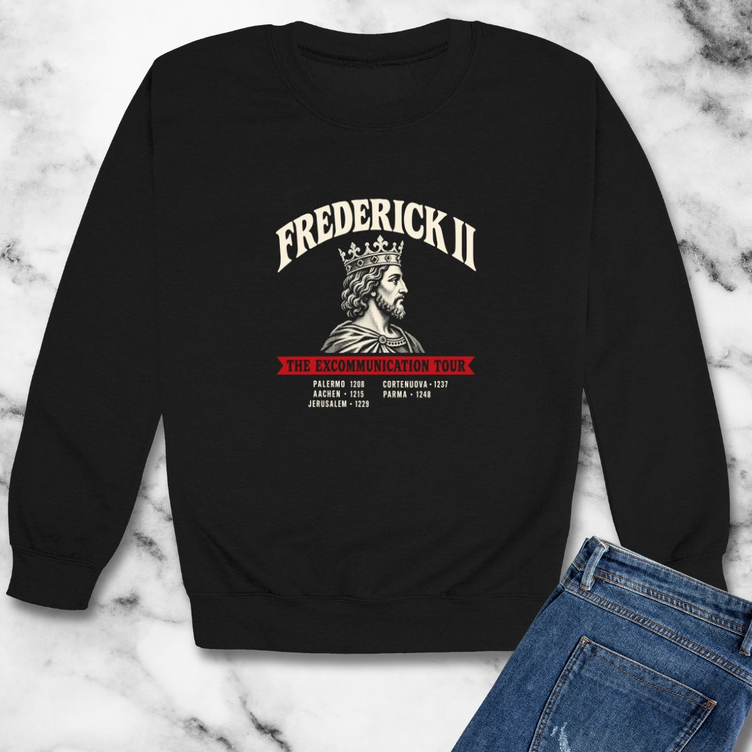 Frederick II The Excommunication Tour Unisex Heavy Crewneck Sweatshirt