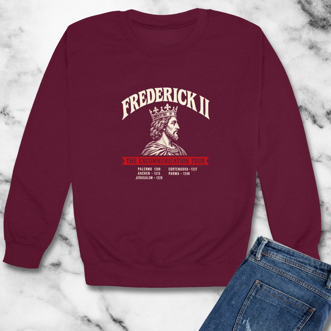 Frederick II The Excommunication Tour Unisex Heavy Crewneck Sweatshirt