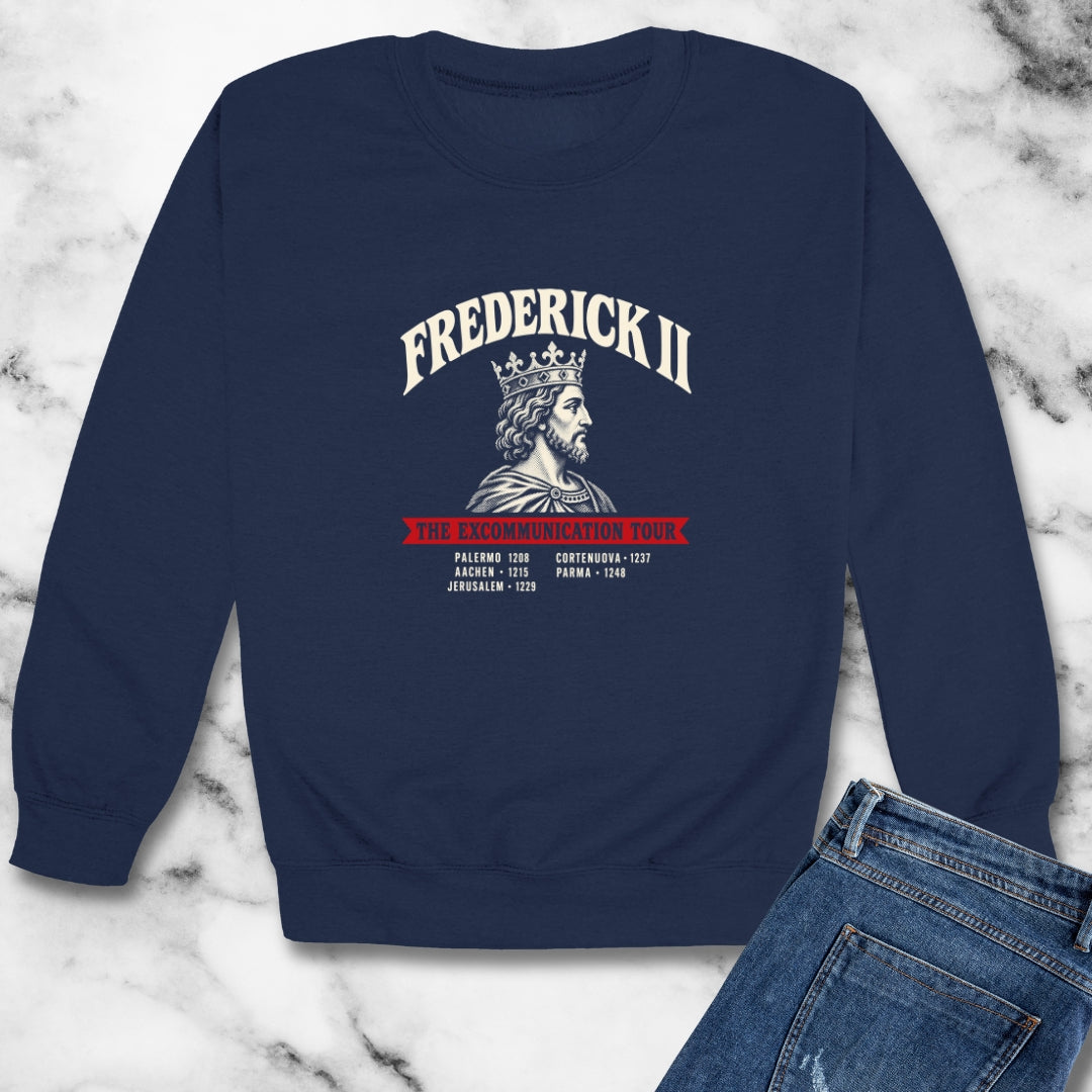 Frederick II The Excommunication Tour Unisex Heavy Crewneck Sweatshirt
