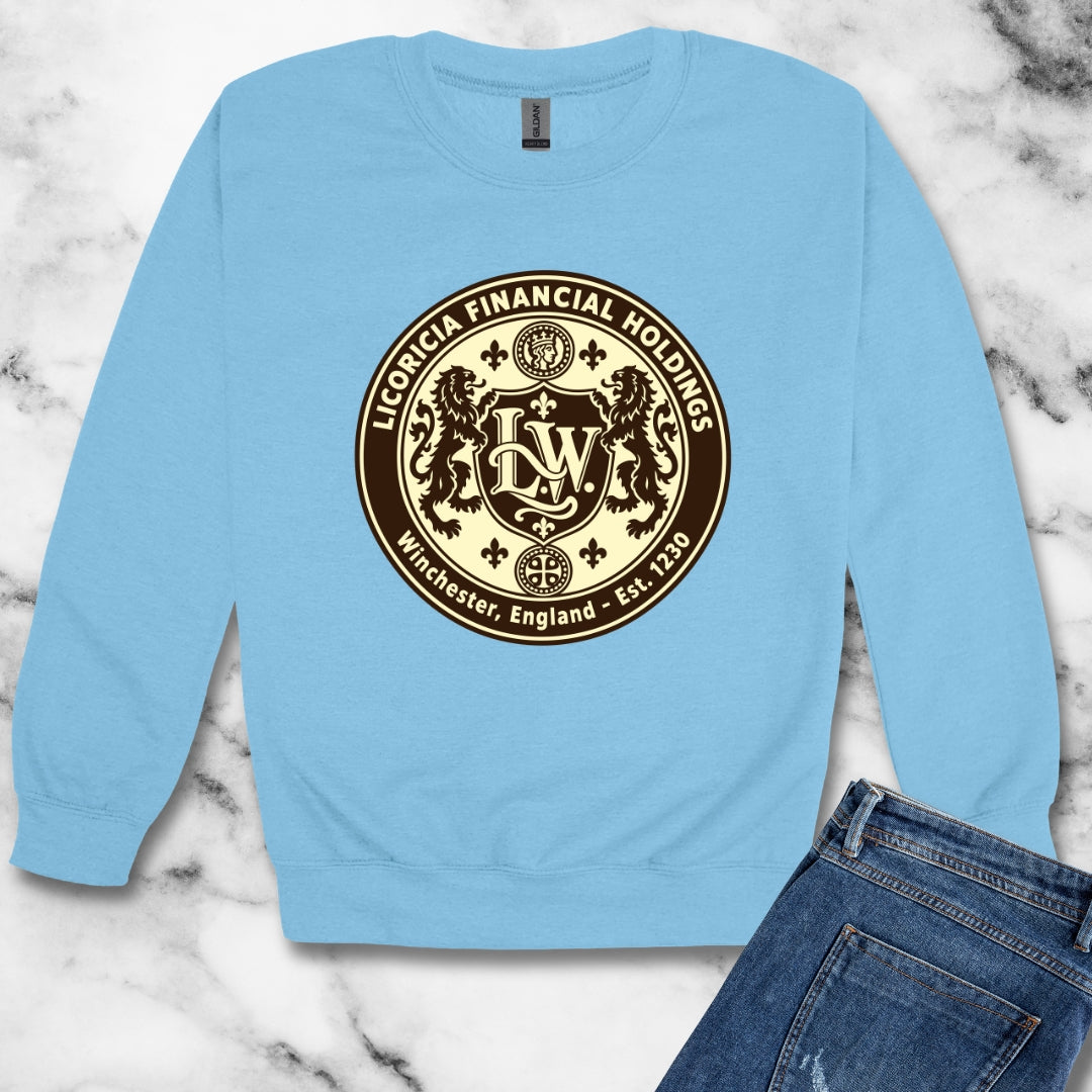 Licoricia Financial Holdings Unisex Heavy Crewneck Sweatshirt