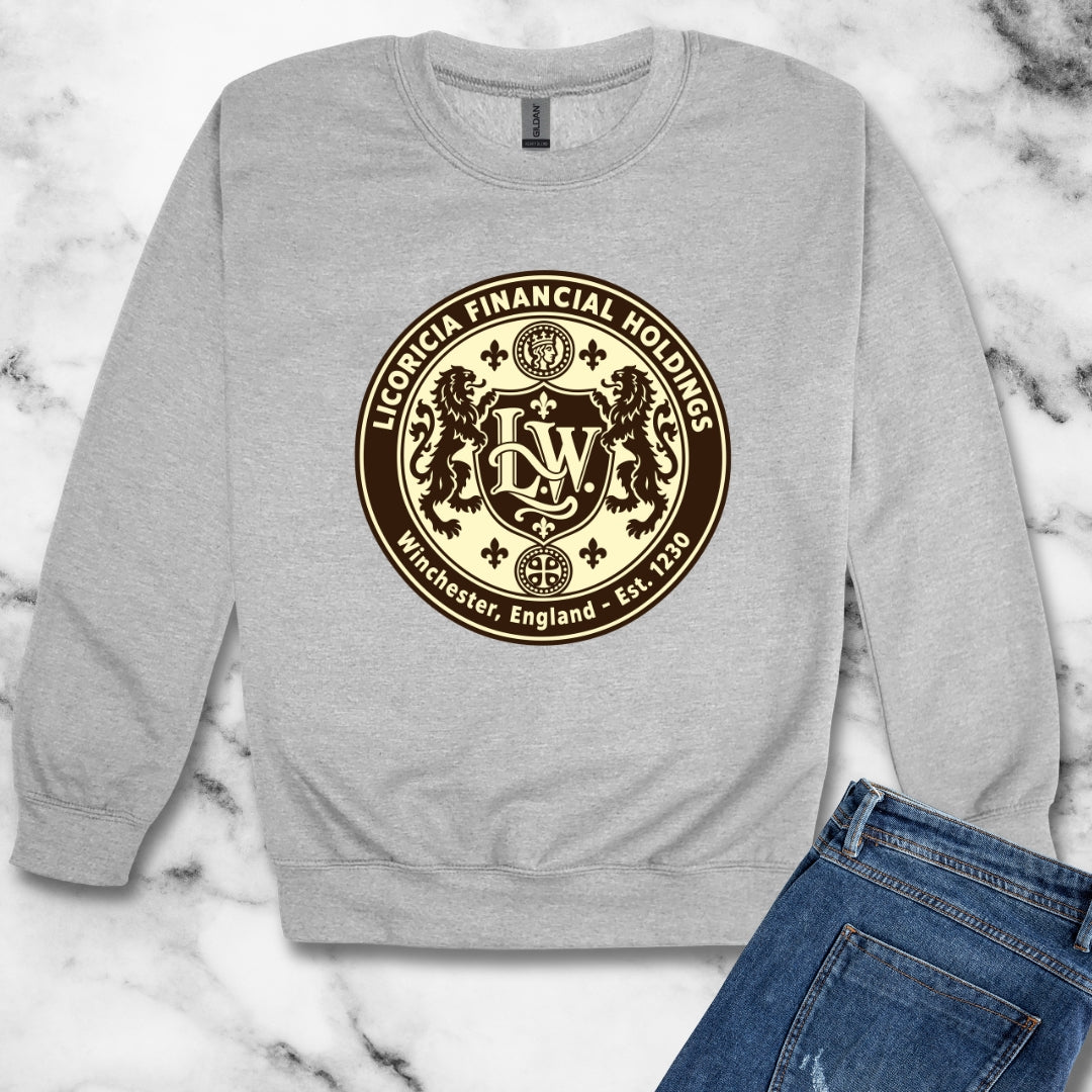 Licoricia Financial Holdings Unisex Heavy Crewneck Sweatshirt