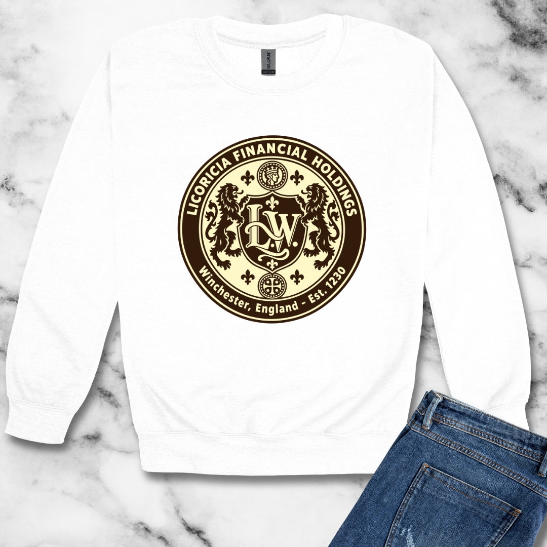Licoricia Financial Holdings Unisex Heavy Crewneck Sweatshirt