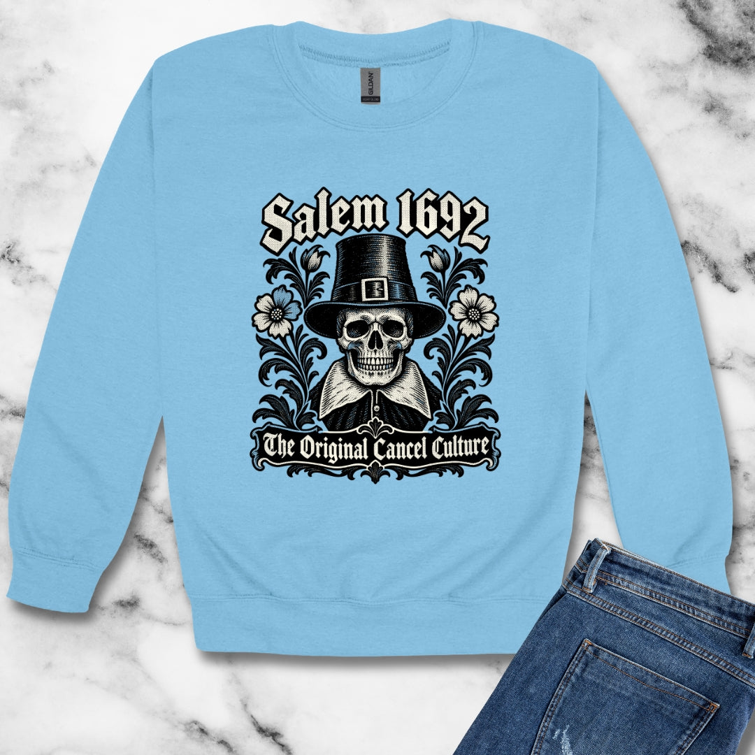 Salem 1692 The Original Cancel Culture Unisex Heavy Crewneck Sweatshirt