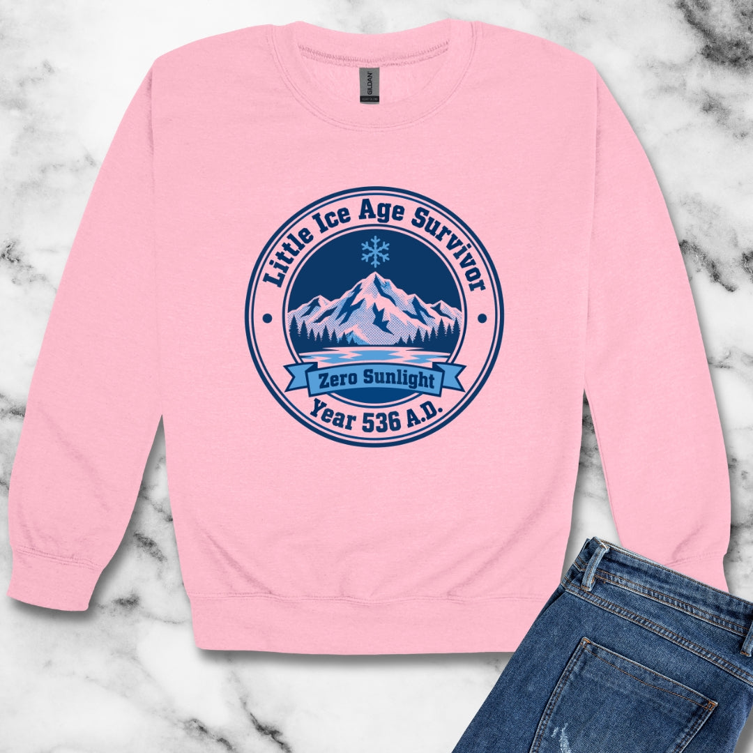 Little Ice Age Survivor 536 AD Unisex Heavy Crewneck Sweatshirt