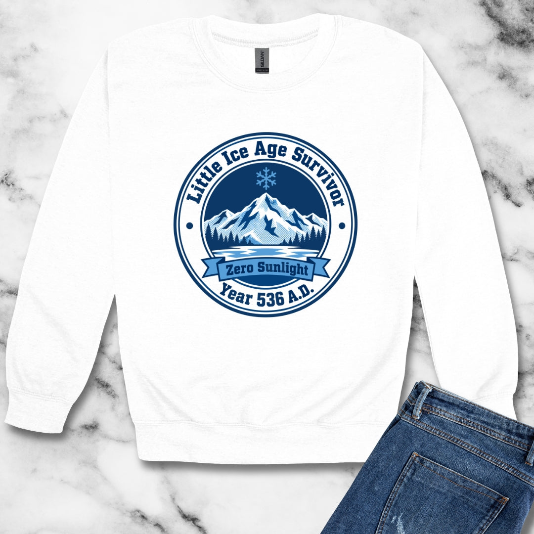 Little Ice Age Survivor 536 AD Unisex Heavy Crewneck Sweatshirt