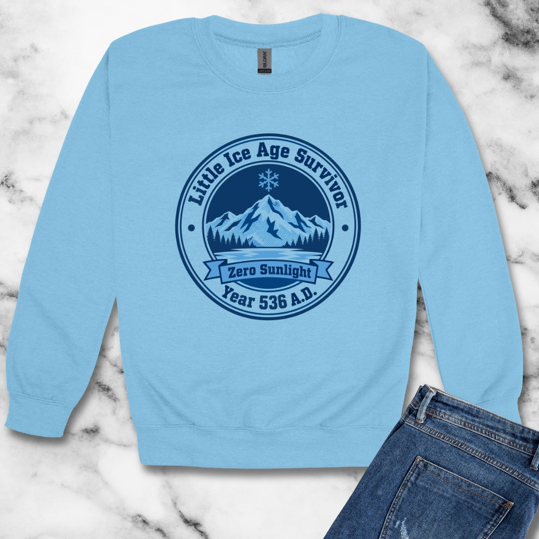 Little Ice Age Survivor 536 AD Unisex Heavy Crewneck Sweatshirt