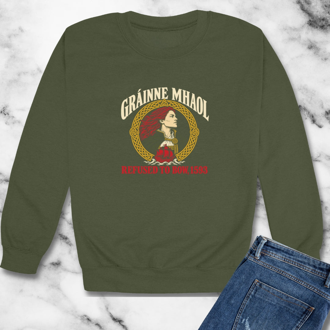 Gráinne Mhaol Refused to Bow 1593 Unisex Heavy Crewneck Sweatshirt